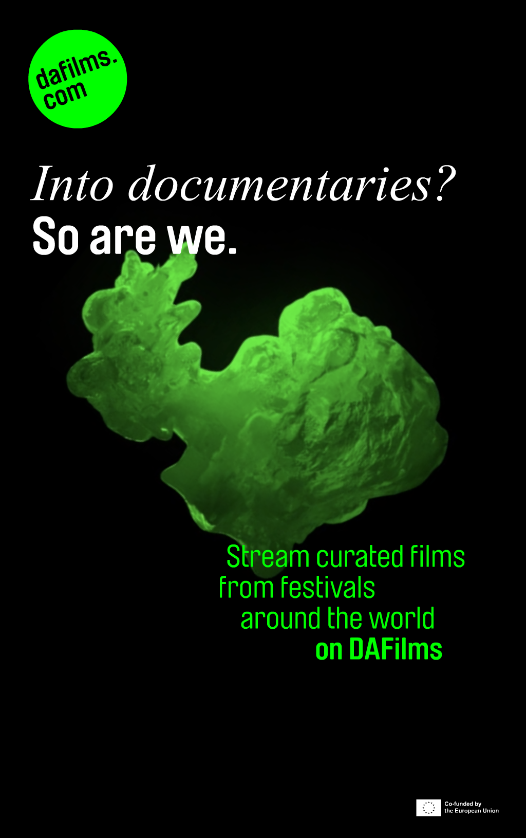 Banner from DaFilms.com: "Into Documentaries? So are We"