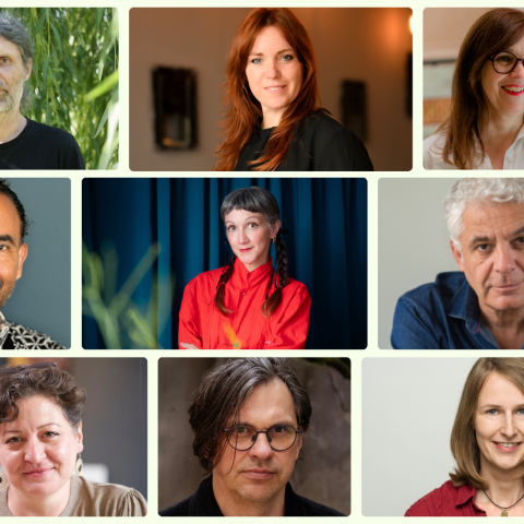 Portrait collage of the members of DOK Leipzig 2026 juries